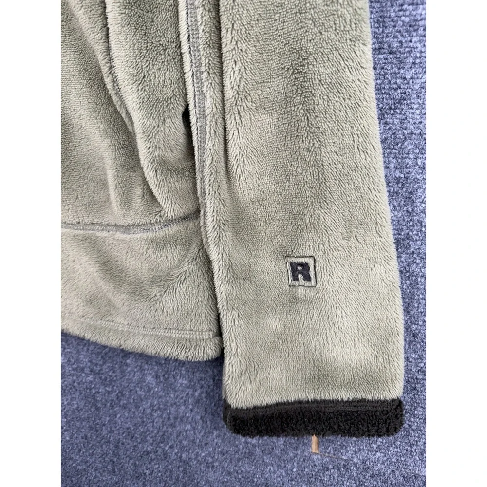 Vtg Patagonia R4 Deep Pile Fleece Jacket Large Regulator Olive Green Made In USA